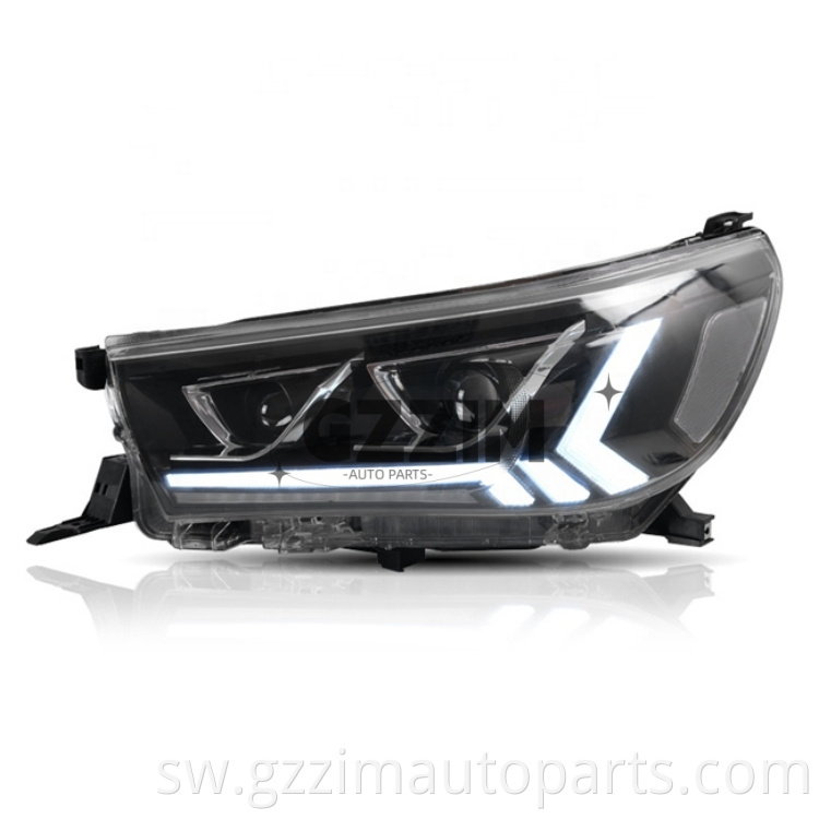 Auto Parts Abs Plastic Led Front Light Parts Head Lamp For Hilux 2015 20195